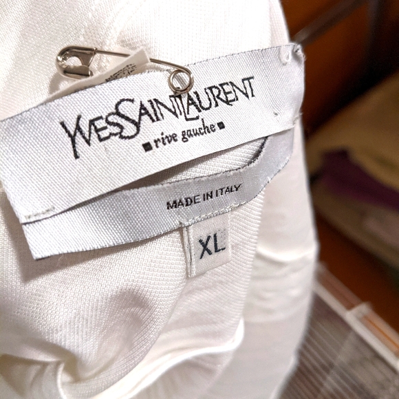 Yves Saint Laurent vintage henley shirt size XL - Picture 2 of 14